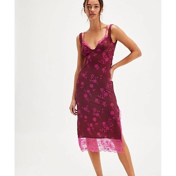 Free People Dresses & Skirts - New Free People Party Crasher Midi Slip Dress